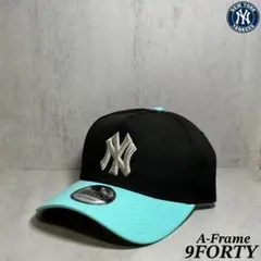【海外限定】ヤンキース 9FORTY ティファニーブルー ツートン サイドパッチ