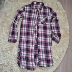 INGNI チェック柄 シャツワンピース 長袖