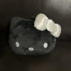 モノクロキティ カラビナ付きぬいぐるみ ファスナーマスコット