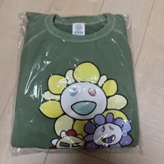 村上隆フラワーキャラクター トレーナー モスグリーン