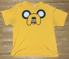 アドベンチャータイム ジェイク キャラクター Tシャツ イエロー 2XL