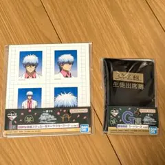 一番くじ　銀八先生　出席簿　カードケース＆ステッカー・キャラクターカード