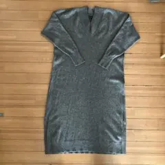 FUさん専用です。値下げしました。２３区グレー ニットワンピース サイズ38