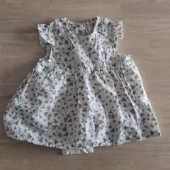 conoco ストロベリー柄ワンピース風ロンパース　70cm