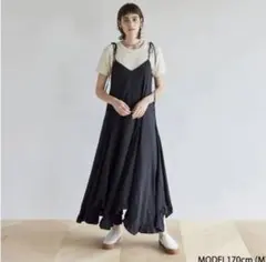 Sealoomlyn FRILLパネルキャミドレス　ブラック