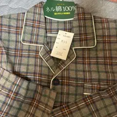 メンズチェック柄 ネル綿100% パジャマMサイズ