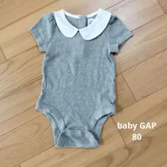 baby GAP ロンパース 襟付き グレー 12-18m