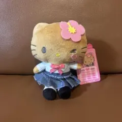 マスコットポーチ　ギャル2ハローキティ　ブラウン