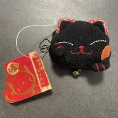 招き猫 ちりめん コインケース