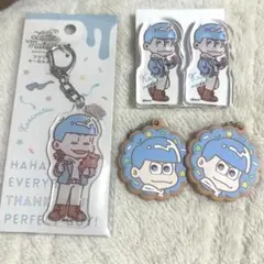 おそ松さん　カラ松　アクリルキーホルダー　アクリルプレート　ラバーキーホルダー