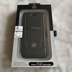 Mercedes-Benz iPhone7/8 SE手帳型本革ケースブラックのサムネイル