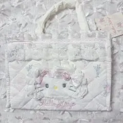 サンリオ ホワイトフリル ハローキティ バッグ　キティちゃん 2WAY 新品