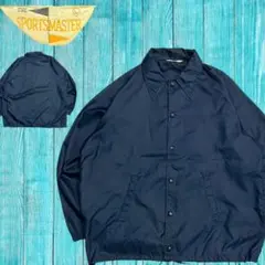 60s-70s USA製 Sportsmaster コーチジャケット L 紺