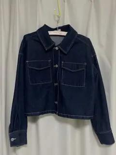 continuier de NICE CLAUP クロップドデニムジャケット