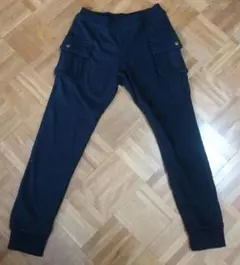 デビロック 裏ボア カーゴ スウェット ジョガーパンツ 160 ブラック