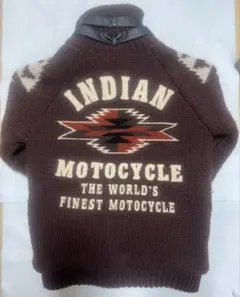 80s 90s Indian Motorcycle ニット　セーター　ジャケット