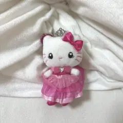 USJ ハローキティ キーホルダー マスコットピンクドレス フリル 限定 ユニバ