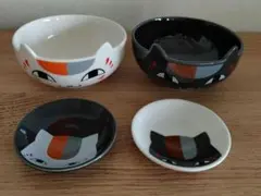 「未使用」夏目友人帳　一番くじ 　ニャンコ先生　お茶碗セット