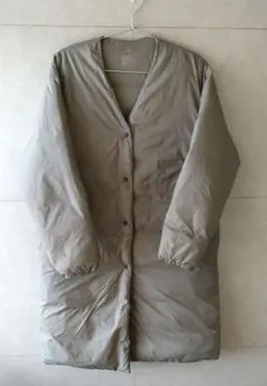 無印良品 MUJI 軽量ポケッタブル ダウンコート ノーカラー