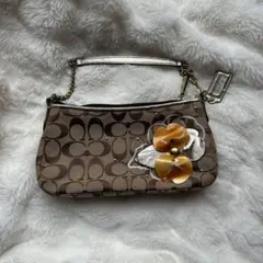 Coach フラワー装飾 ハンドバッグ コーチ