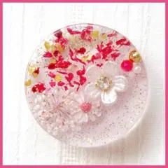 No.2570ハンドメイド　ヘアゴム　レジン　ドライフラワー