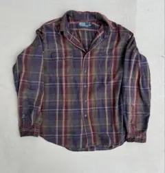 Polo by Ralph Lauren チェック柄コットンシャツ XL