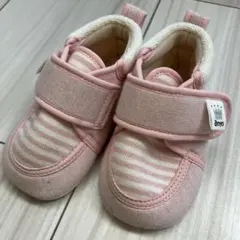 anyo ピンク ストライプ ベビーシューズ 11.5cm