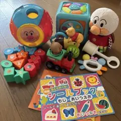 ベビー　おもちゃ　知育玩具　ガラガラ　起き上がりこぼし他　７点セット