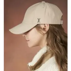 VARZAR ロゴキャップ　ベージュ