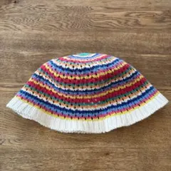 GAP ギャップ クロシェ バケットハット キッズ 54-56cm かぎ針編みのサムネイル