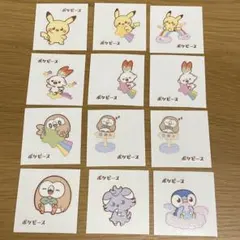 ポケモンパン　ポケピース　デコキャラシール　12枚セット