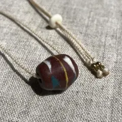 アフリカンビーズ リサイクルビーズ エスニック ＊ ハンドメイドネックレス ⑦