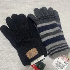 新品　未使用☘️ 手袋2点　ポロクラブ　ブラック　グレー　2点