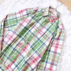 アバクロンビー&フィッチ⭕️長袖チェックシャツ　マルチカラー　XL 希少　大きい