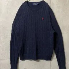 ポロラルフローレン ケーブルニット ニット セーター ポニー刺繍