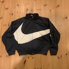 Nike ナイロンジャケット M 黒/白　ウーブンジャケット