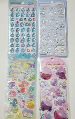 国内正規品　ボンボンドロップシール ミニ サンリオ 4枚セット　即日発送