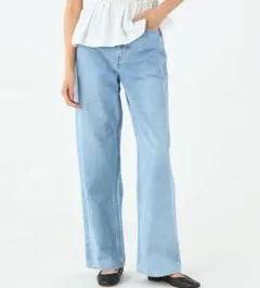 TOMORROWLAND トゥモローランド　デニムワイドストレートパンツ