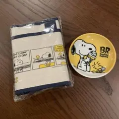 PEANUTS バッグとお皿　セットで スヌーピー　ウッドストック
