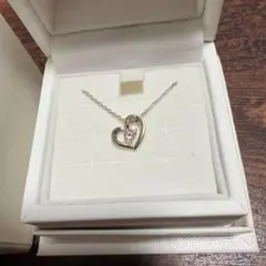 4°C エターナルシルバーハート型ネックレス 新品未使用