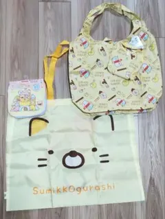 すみっコぐらし　エコバッグ　ミニタオルハンカチ　トートバッグ