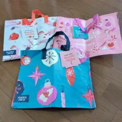 TRADER JOE'S リユーザブルギフトバッグ 3点セット