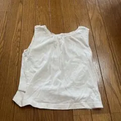 ホワイト ノースリーブシャツ