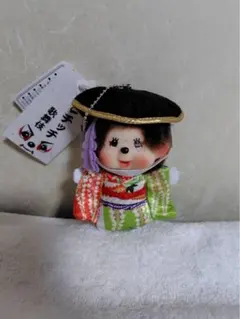 モンチッチ 歌舞伎 SS顔でかキーチェーン 藤娘 マスコット セキグチ　#12