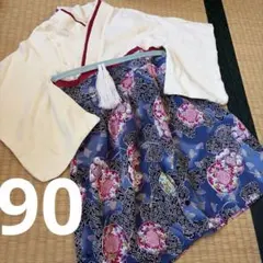 90 スウィートマミー 袴ロンパース ひな祭り ハーフバースデー 記念 子供の日