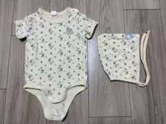 cottoli ロンパース ボンネット セット
