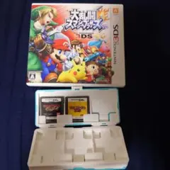 スマブラ3DS箱有　ワンピースDS　マリパDS　3本セット　ソフトケース付き