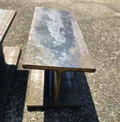 H鋼材 4本セット 鉄鋼材 DIY 100×100 t=5　全長約235mm