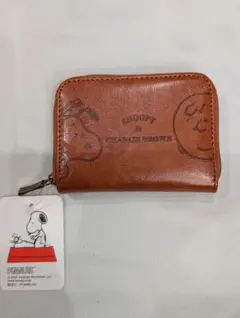 新品●スヌーピー コインケース ブラウン