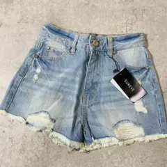 タグ付き✨　SUREVE ダメージ デニム ショートパンツ